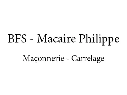 Logo de BFS - Macaire Philippe | Artisan maçon Bois De Céné - Challans