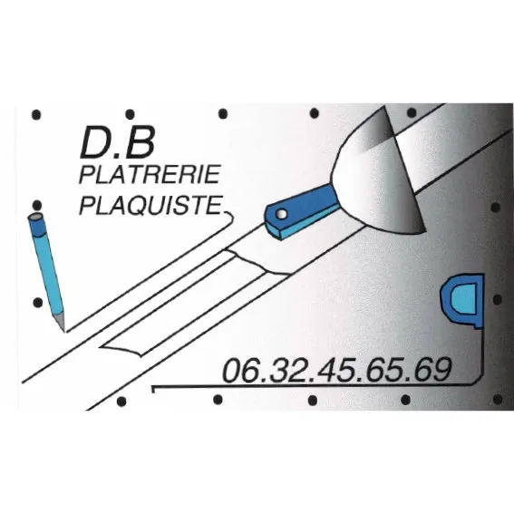 Logo de DB Plâtrerie | Plâtrerie - Isolation Amboise - Nazelles-Négron